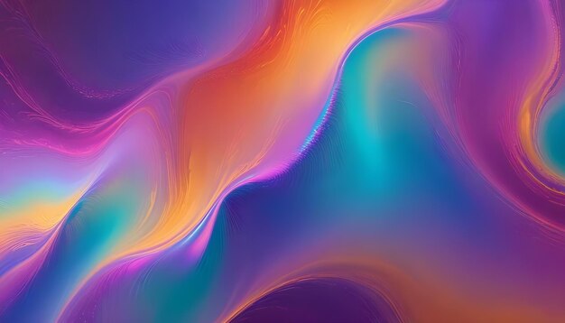 Abstract flowing waves of color resembling a cosmic landscape with vibrant hues and a sense of depth and motion