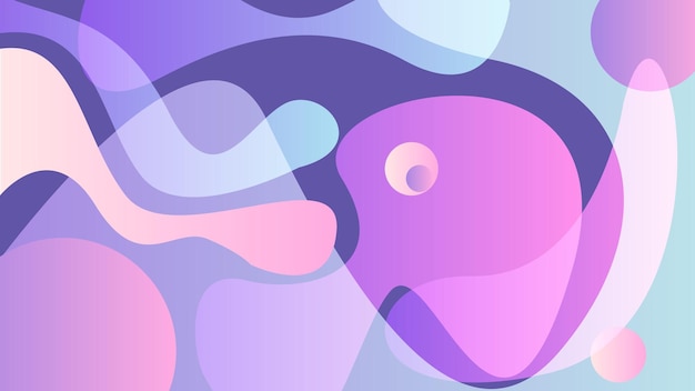 Abstract fluid background in pastel colorvector illustration