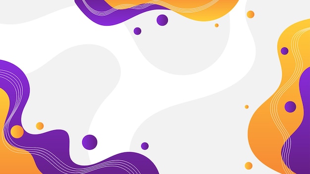 Abstract fluid background with orange and purple color