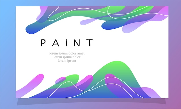 abstract fluid gradient color background vector design for landing page web background