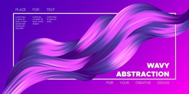 Abstract fluid shapes gradient background in vibrant colors