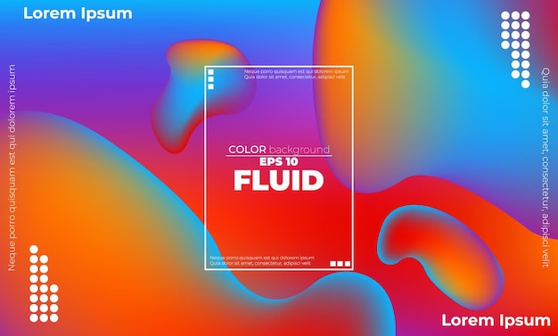 Abstract fluid wave color pattern of neon color liquid gradient background with modern geometric dynamic motion style Suitable For Wallpaper Banner Background Card Book Illustration landing page