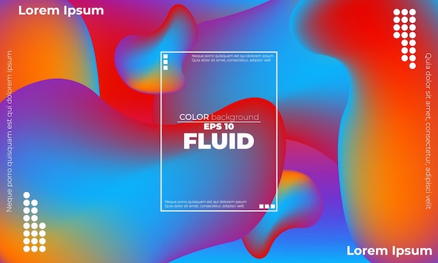 Abstract fluid wave color pattern of neon color liquid gradient background with modern geometric dynamic motion style Suitable For Wallpaper Banner Background Card Book Illustration landing page