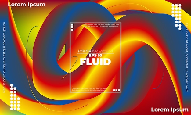 Abstract fluid wave color pattern of neon color liquid gradient background with modern geometric dynamic motion style Suitable For Wallpaper Banner Background Card Book Illustration landing page