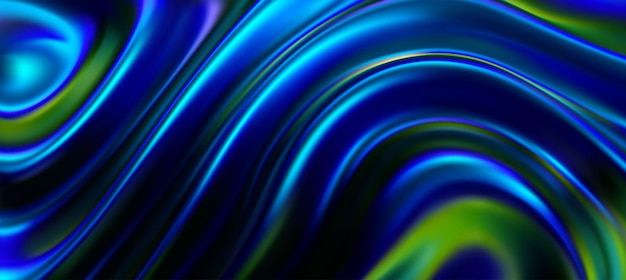 Abstract fluorescent background with wavy rippled surface