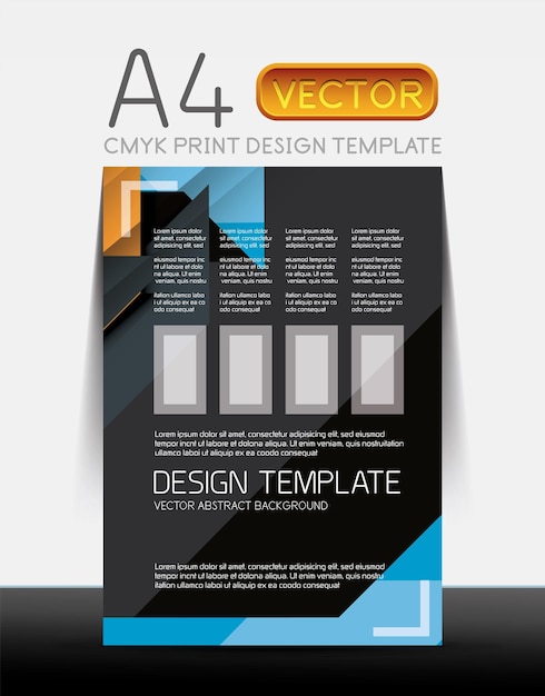 Abstract flyer brochure design template