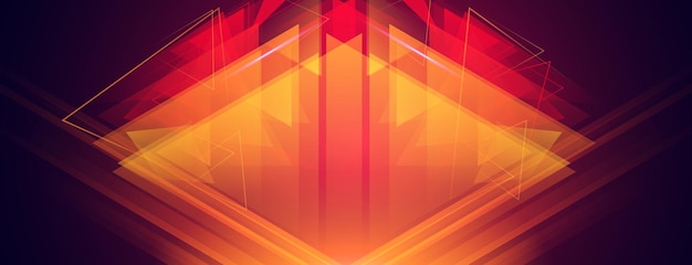 Abstract fractal geometric triangle shape background design