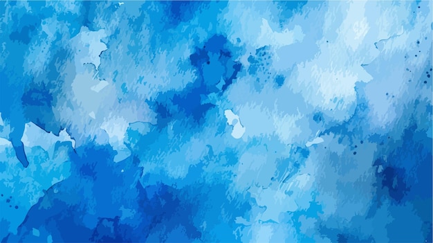 Vector abstract free blue watercolor background shade