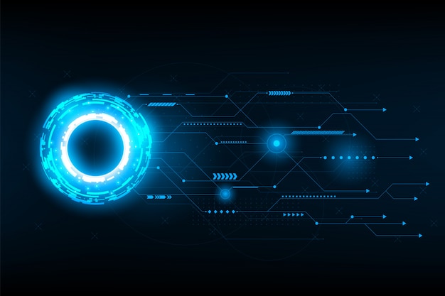 Abstract futuristic circuit.connection line circuit.