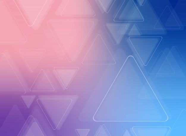 Abstract of futuristic colorful triangle pattern background.