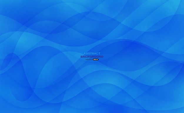 Abstract geometric background Blue gradient flat design Fluid shapes composition