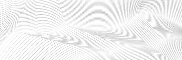 Abstract geometric background curved lines shades of gray