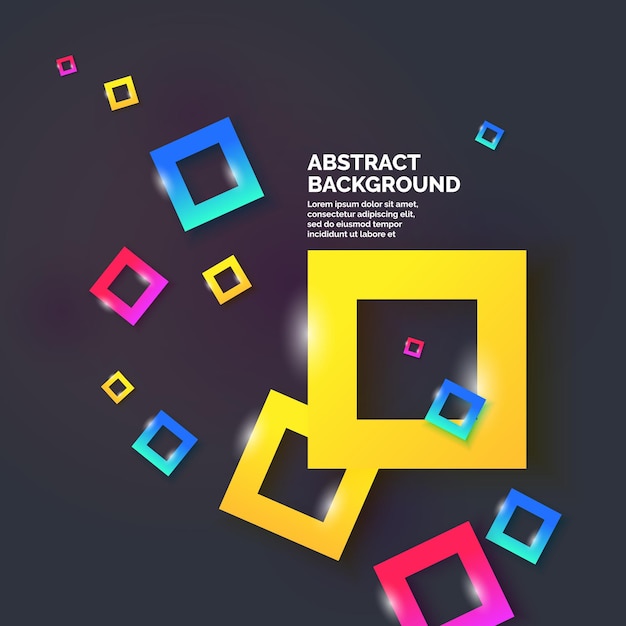 Abstract geometric background Design poster with the flat figures