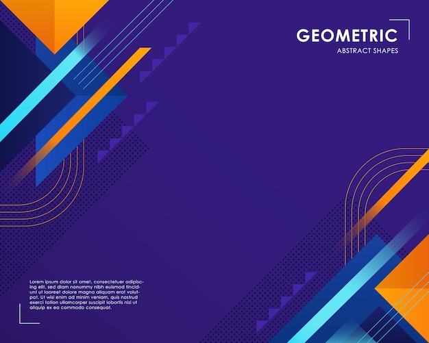 Abstract Geometric Background Design