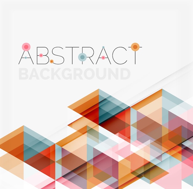 Abstract geometric background Modern overlapping triangles