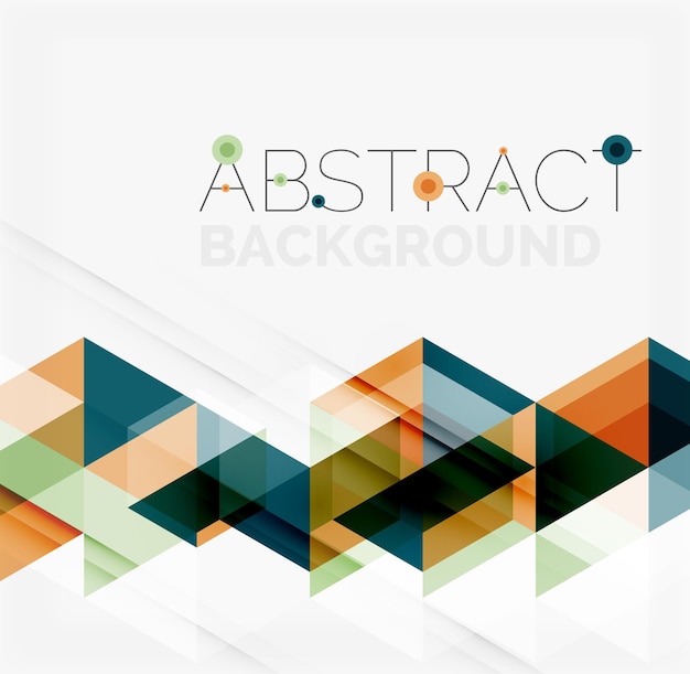 Abstract geometric background Modern overlapping triangles