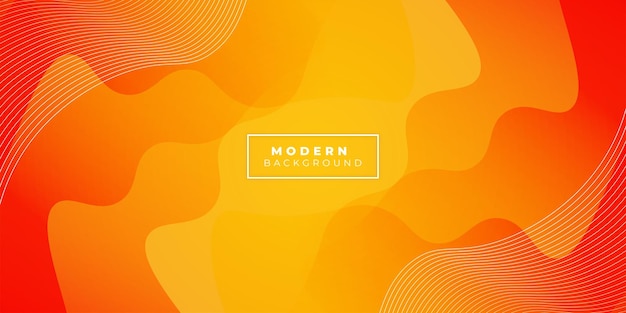 Abstract geometric background with beautiful orange color