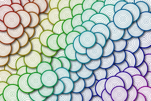 Abstract geometric background with rounds Colorful modern background