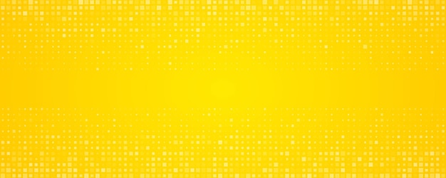 Abstract geometric background with squares Yellow pixel background with empty space