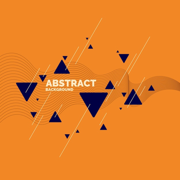 Abstract geometric background with triangles in minimalistic style. Vector illustration.