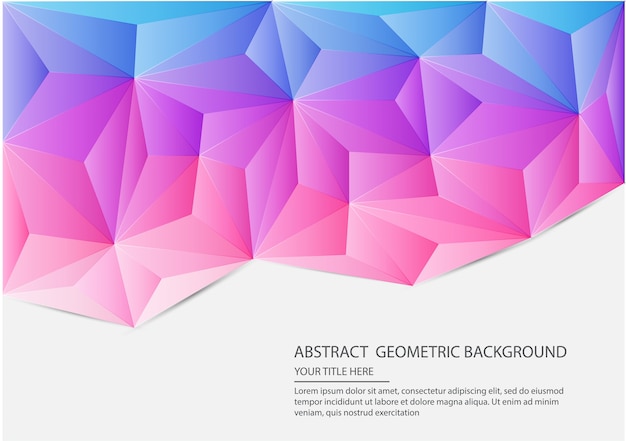 Vector abstract geometric background