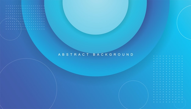 abstract geometric blue circle background