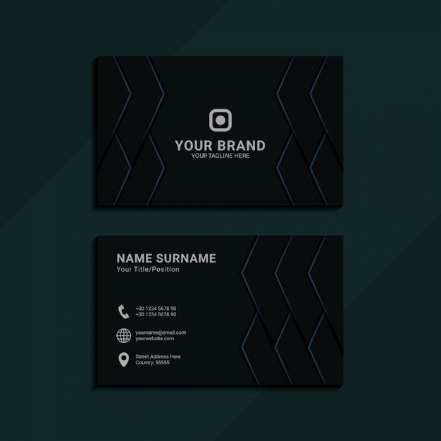 Abstract geometric business card for corporate