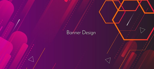 Abstract geometric color decorative design banner background vector