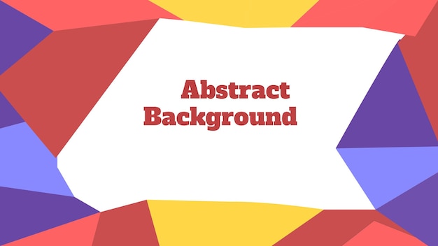 Abstract Geometric Colorful background for your presentation template.