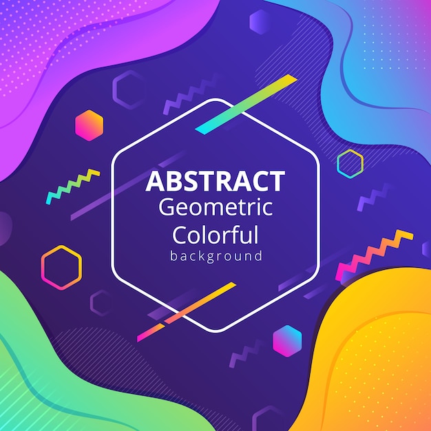 Abstract Geometric Colorful background