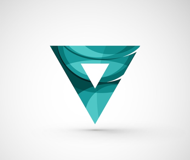 Abstract geometric company logo triangle arrow