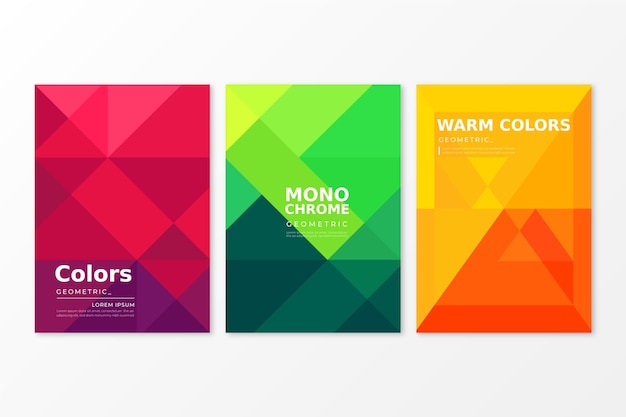 Abstract geometric cover collection concept