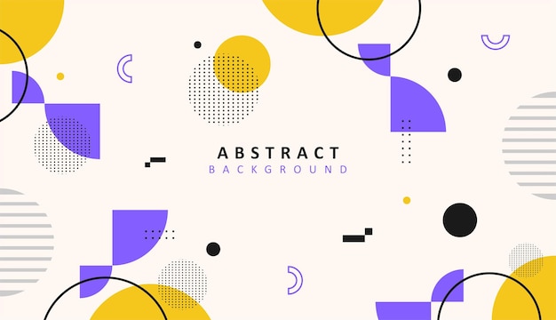 Abstract geometric flat design background vector