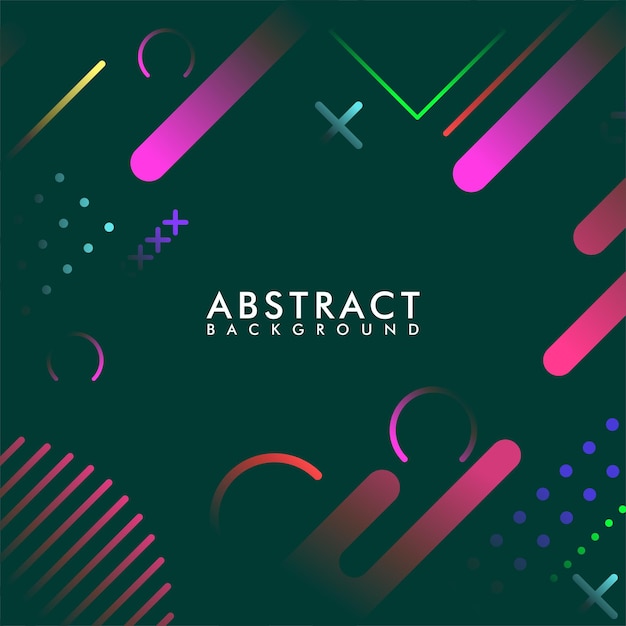 Abstract geometric gradient background with colorful