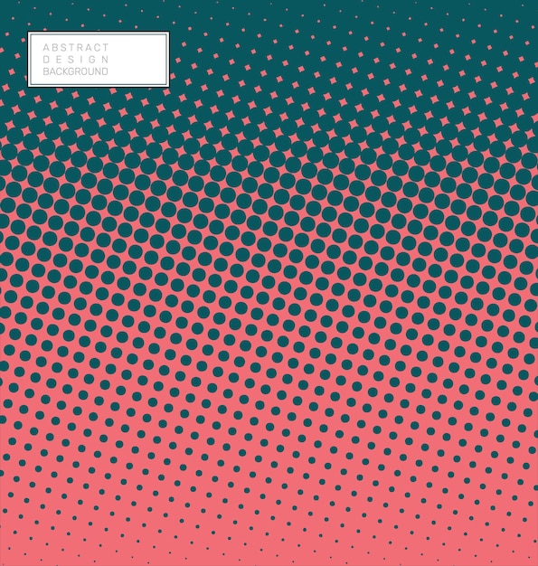 Abstract geometric halftone pattern color gradient background  vector