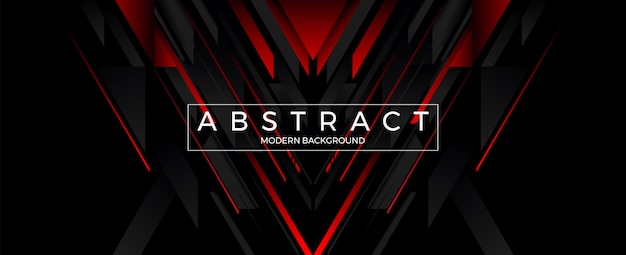 Abstract geometric line red and black background