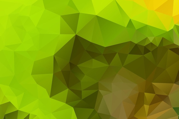 Abstract Geometric low poly background green Color