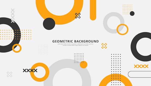 Abstract geometric memphis background