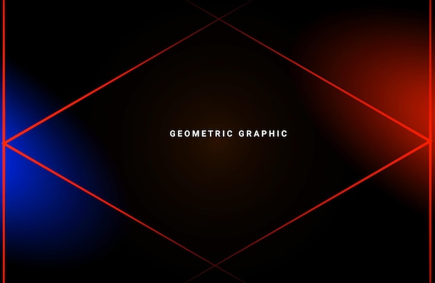 Abstract geometric modern stylish smooth dark banner background