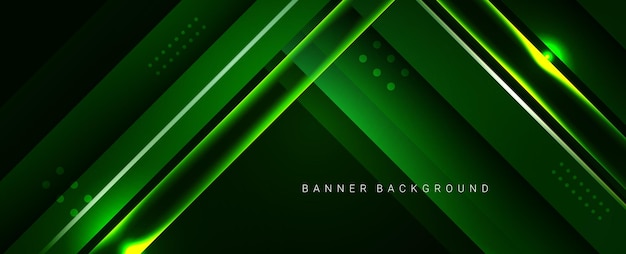 Abstract geometric modern stylish smooth dark banner background