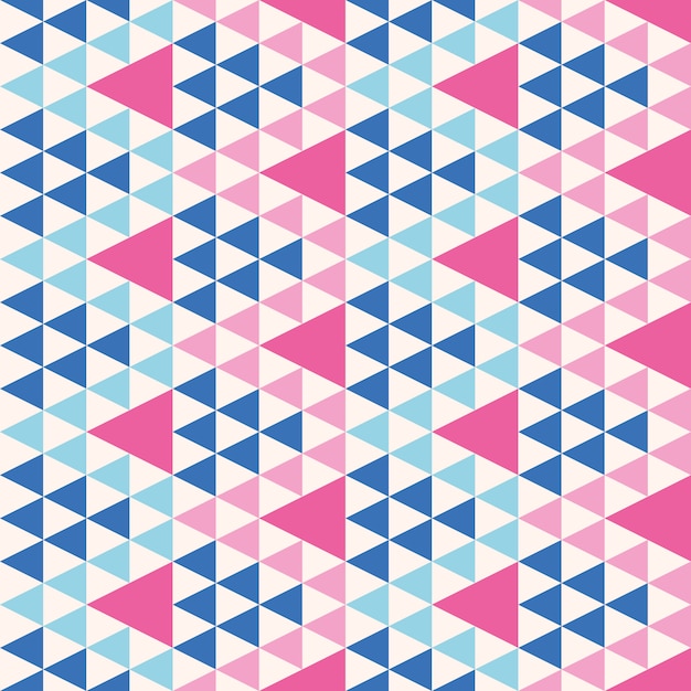 Abstract geometric modern triangles seamless pattern.