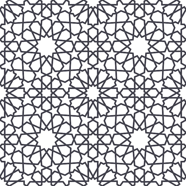 Vector abstract geometric moroccan and islamic pattern background