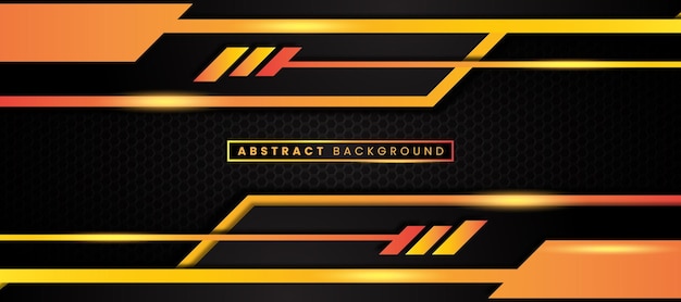 Abstract geometric orange gradient background vector illustration