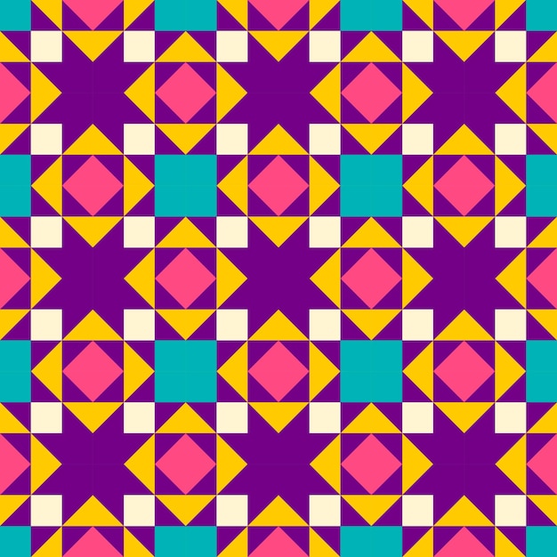 Abstract geometric pattern inspired by duvet quilting