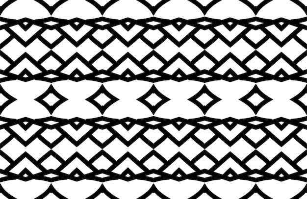 Abstract geometric pattern. Seamless vector background. Black and white ornament.