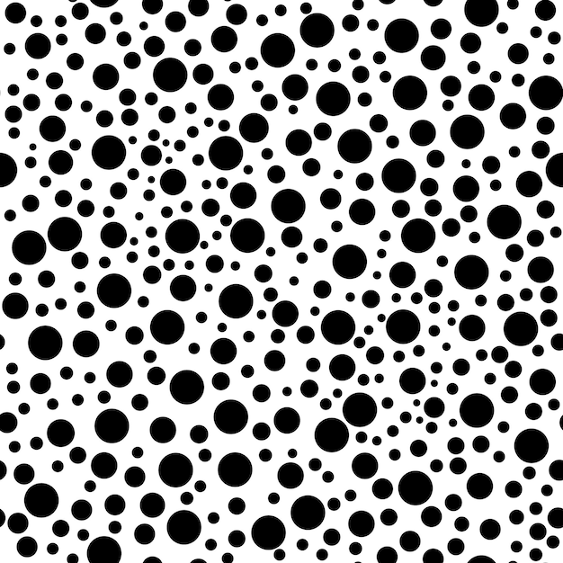 Abstract geometric polka dot seamless pattern