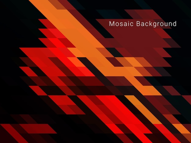 Abstract geometric red mosaic modern elegant background