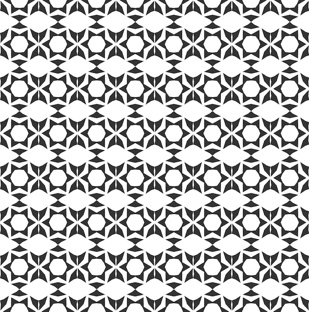 Abstract geometric Seamless pattern Repeating geometric Black and white texture geometric decoration