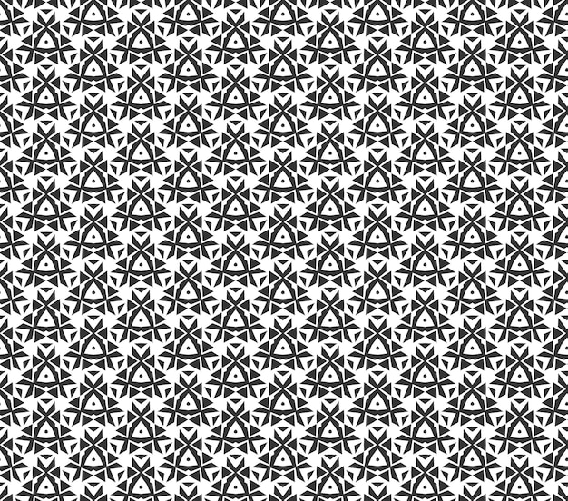 Abstract geometric Seamless pattern Repeating geometric Black and white texture geometric decoration