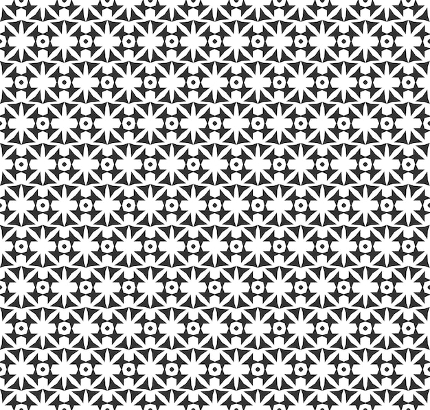 Abstract geometric Seamless pattern Repeating geometric Black and white texture geometric decoration